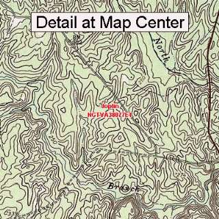  USGS Topographic Quadrangle Map   Joplin, Virginia (Folded 