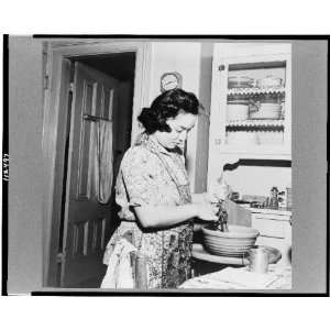   San Francisco, CA,1942. Mrs. Dave Tatsuno,Japanese evac Home