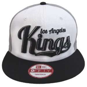  Los Angeles Kings New Era Script Wheel Snapback Cap Hat 