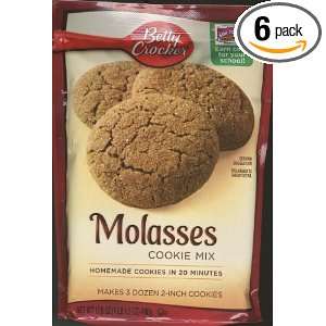 Betty Crocker Molasses Cookie Mix, 17.5 Ounce (Pack of 6)  