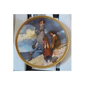   On The Shore, Norman Rockwell Collectible Plate 