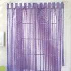 K182D Lot 2 Style Selections Purple Icicle 56x63 Sheer Curtain 