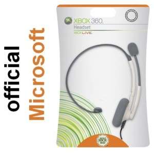 BRAND NEW OFFICIAL XBOX 360 LIVE HEADSET BY MICROSOFT 882224035323 