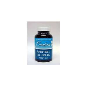  Carlson Labs Super Cod Liver Oil 1000 mg 100 gels Health 