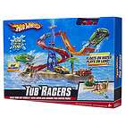   Hot Wheels TUB RACERS Race Track Water Park Boat Floats Play Land Cars