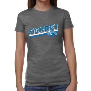 Indiana State Sycamores Ladies Rising Bar Juniors Tri Blend T Shirt 