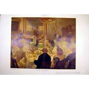  Academy Dinner Guillaume French Print 1904 People Art 