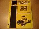 HYPAC C766C C778B COMPACTOR DRUM ROLLER OPERATING MANUAL USED
