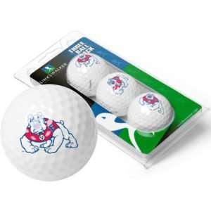 Fresno State Bulldogs Top Flite XL Golf Balls 3 Ball Sleeve (Set of 3)