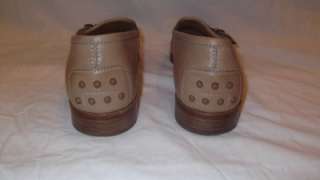 Womens SHOES TODS Loafer Buckle 7 Tan Flats Work Nice  