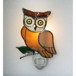  Owl Stained Glass Night Light 