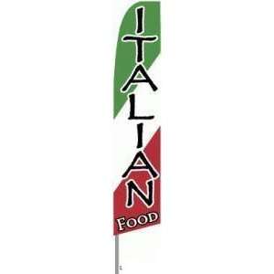    Italian Food Extra Wide Swooper Feather Flag