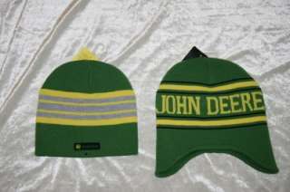NWT JOHN DEERE Beanie Hat One Size BOYS 2 Styles To Choose Green Warm 