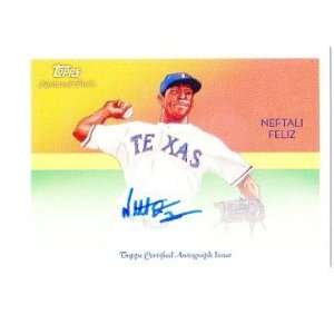  Chicle Autographs #NF Neftali Feliz   Texas Rangers (Autographed 