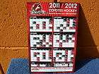 Phoenix Coyotes Hockey 2011 / 2012 Season Schedule,Magnetic Back,5 1/2