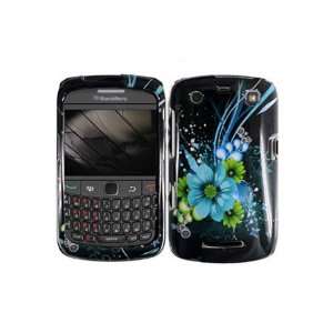  BlackBerry Apollo Curve 9360 Graphic Case   Teal Flower 