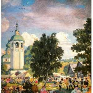     Boris Kustodiev   24 x 24 inches   Rural Festival