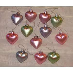  NEW S/12 VALENTINES DAY CANDY HEART ORNAMENTS