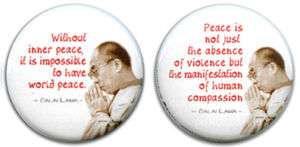 Dalai Lama Sayings Quotes Messages Pinback Pin Buttons  