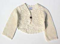 NWT New Baby Gap Kids Girls Crochet Cardigan sz 3 6m  