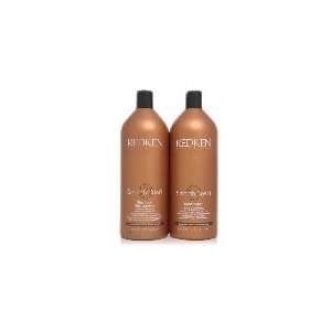  Redken Smooth Down Shampoo and Conditioner Liter Duo 