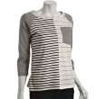 marc by marc jacobs washed ink stripe cotton 3 4 sleeve top