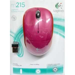  Wireless Mouse (Pink/Orange) with Nano Receiver Computers