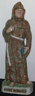   Monk Ekkehard 12.75 inch Figurine Italian Terracotta Pottery  