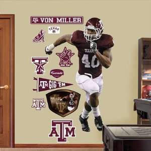  Von Miller Texas A&M Aggies Fathead NIB 