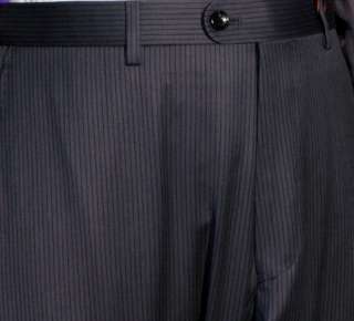 Daniele $1295 Gray Pencil Stripe 150s Mens Dress Suit  