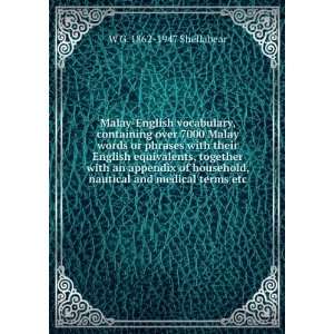  Malay English vocabulary, containing over 7000 Malay words 