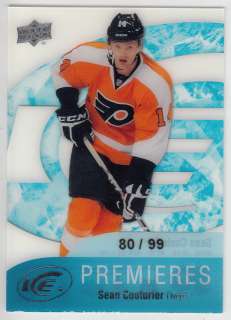   12 UD Ice SEAN COUTURIER Ice Premieres #104 Rookie RC #d 80/99 Flyers