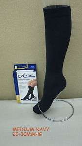Womens Compression Support Dress Socks 20 30MM MED NAVY  