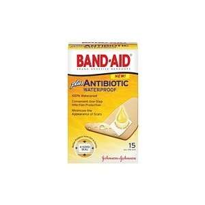  Band Aid Plus Antibiotic Waterproof Bandages One Size 15 