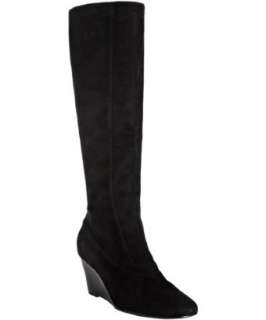 Cole Haan black suede Air.Brandi tall wedge boots   up to 70 