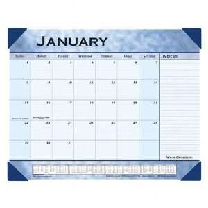   Desk Pad Planner for 2009, 22 x 17, Textured Slate Blue Office