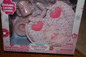 Hungry Baby Accessory Set by Madame Alexander for Sweet Baby Nursery 