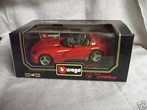 Burago 1992 Red Dodge Viper RT/10 118 Diecast Car  