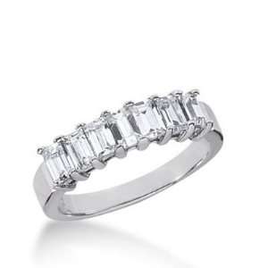   Ring 7 Emerald Cut Diamonds 1.40 ctw. 143WR20714K   Size 6.75 Jewelry