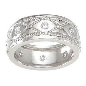  Mens Sterling Silver .925 Engagement Wedding Ring (9 