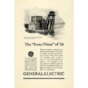  1926 Ad General Electric Dredge Alaska Nome Diesel 