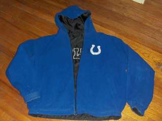 Indianapolis Colts reversable jacket coat fleece hoodie  