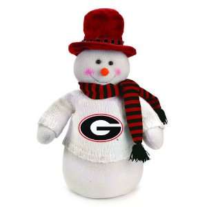   Georgia Bulldogs Snowman Decoration Dressed for Winter