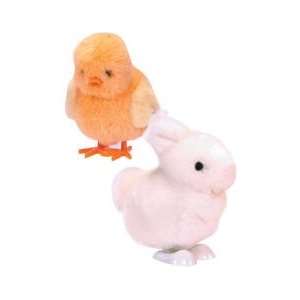   Bunny & Easter Chick Soft Plush Windup Toys Set of 2 Toys & Games