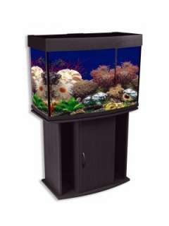 NEW 42 GALLON BOW FRONT AQUARIUM WITH STAND LLA1  