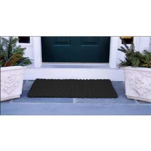   Doormat regular black woven polypropylene fiber Patio, Lawn & Garden