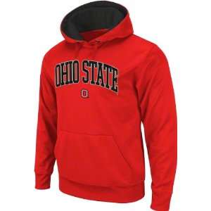  Ohio State Buckeyes Red Tackle Twill Fall Hooded 
