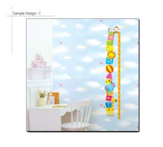 CIRCUS SHAW KIDS GROWTH HEIGHT CHART WALL STICKER DECAL  