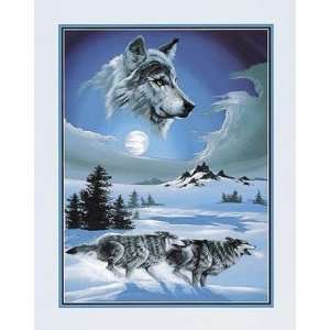  Howling Wolves Poster Print