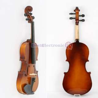 Natural Acoustic Violin + Case + Bow + Rosin 3/4 Size  